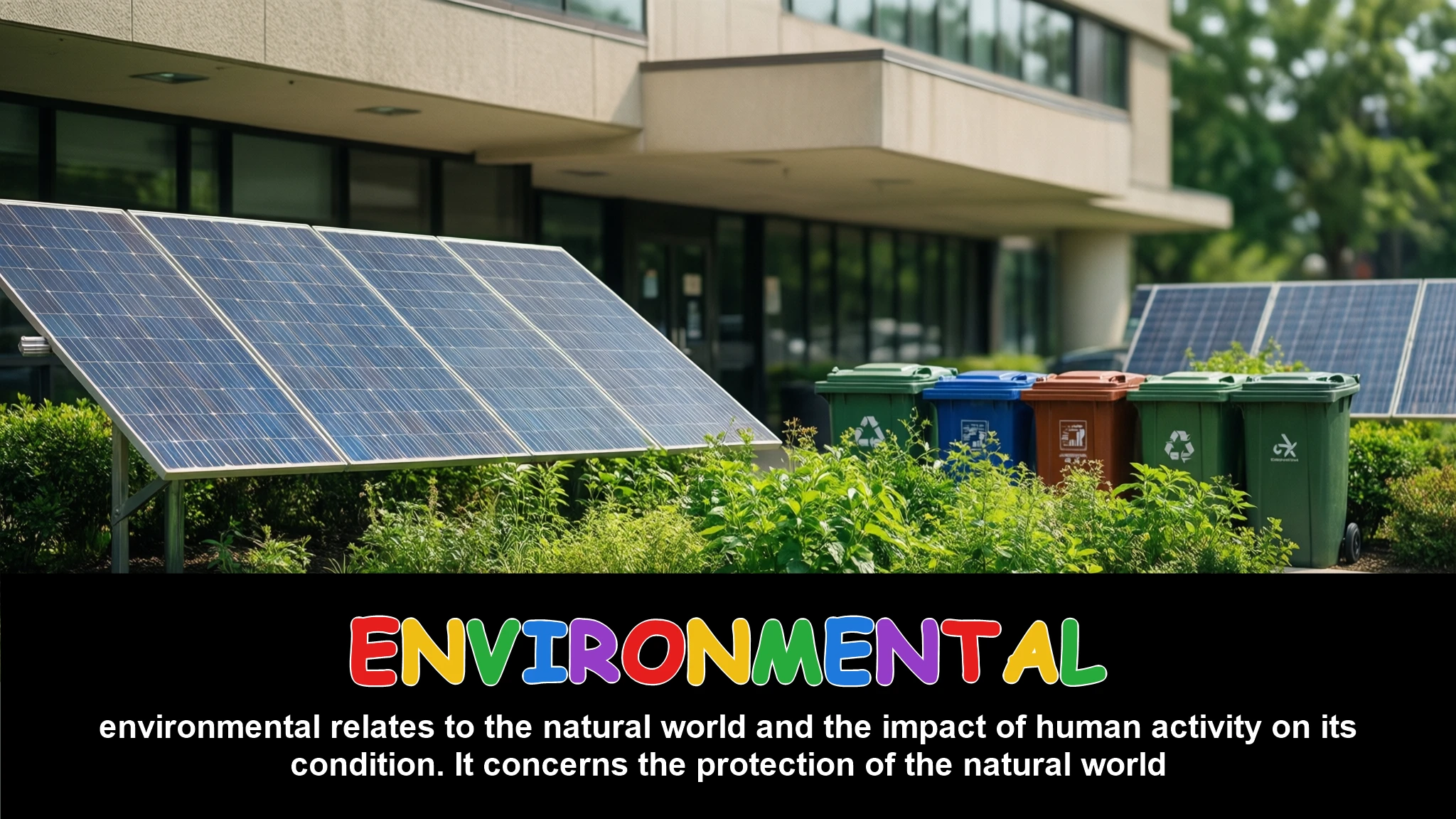 English Illustration for environmental